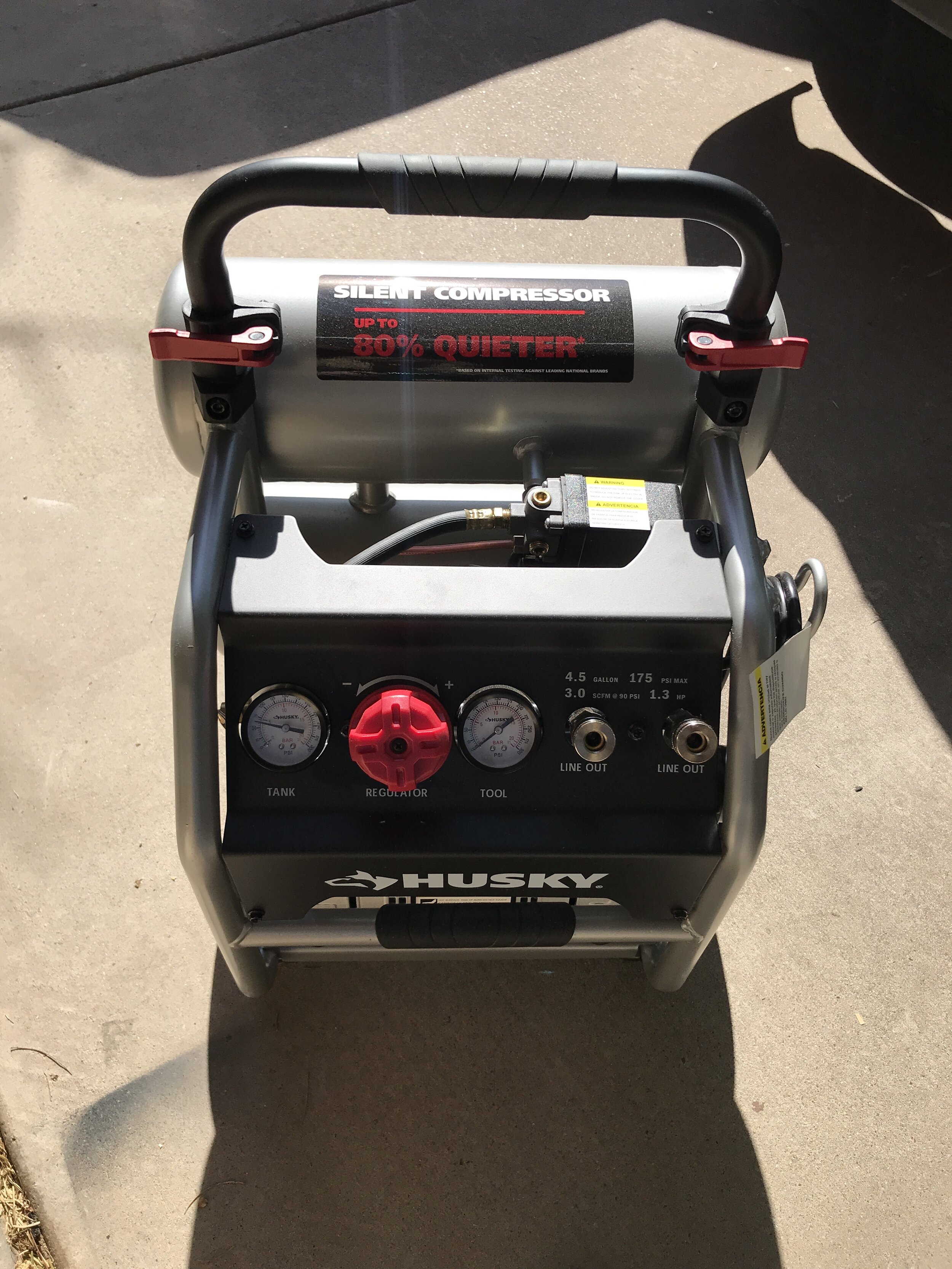 Husky s Silent Air Compressor Tool Review the Awesome Orange